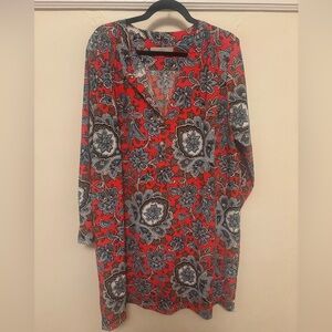 LOFT Paisley Print Shift Dress